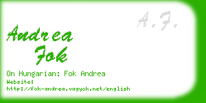 andrea fok business card